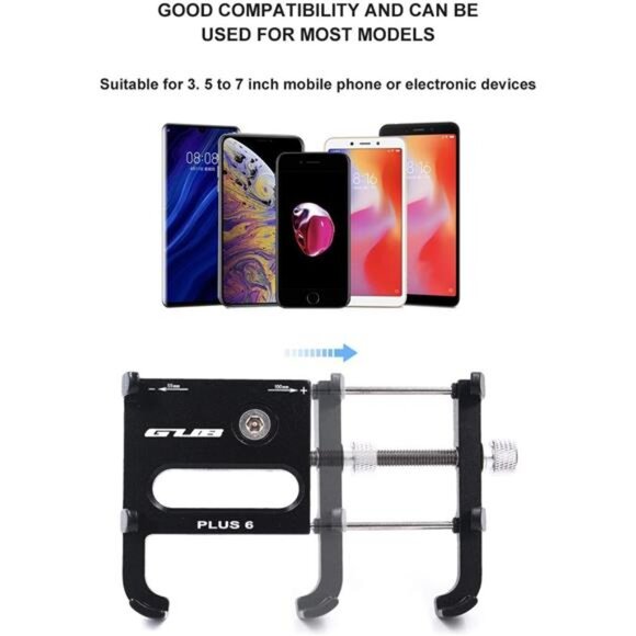 Bike Phone Mount Holder, Aluminum Phone Holder Mount with 360° Rotation - Picture 5 of 16